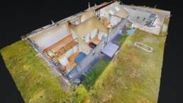 Aerial doll house view from Matterport 3D Scan by Black Creek Builders